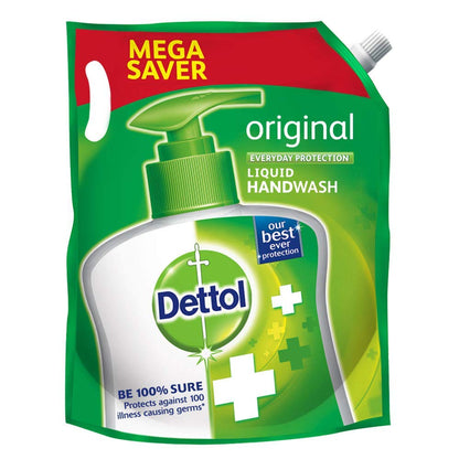 Dettol Liquid Hand Wash Refill Original – 1500 ml | Easy Top-Up