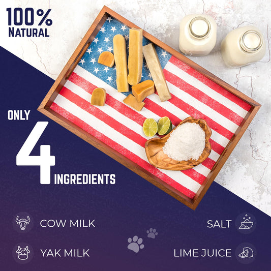 Devil Dog Pet Co. Himalayan Yak Cheese Dog Chews – Large 12 Pack, 100% Natural & Lactose-Free