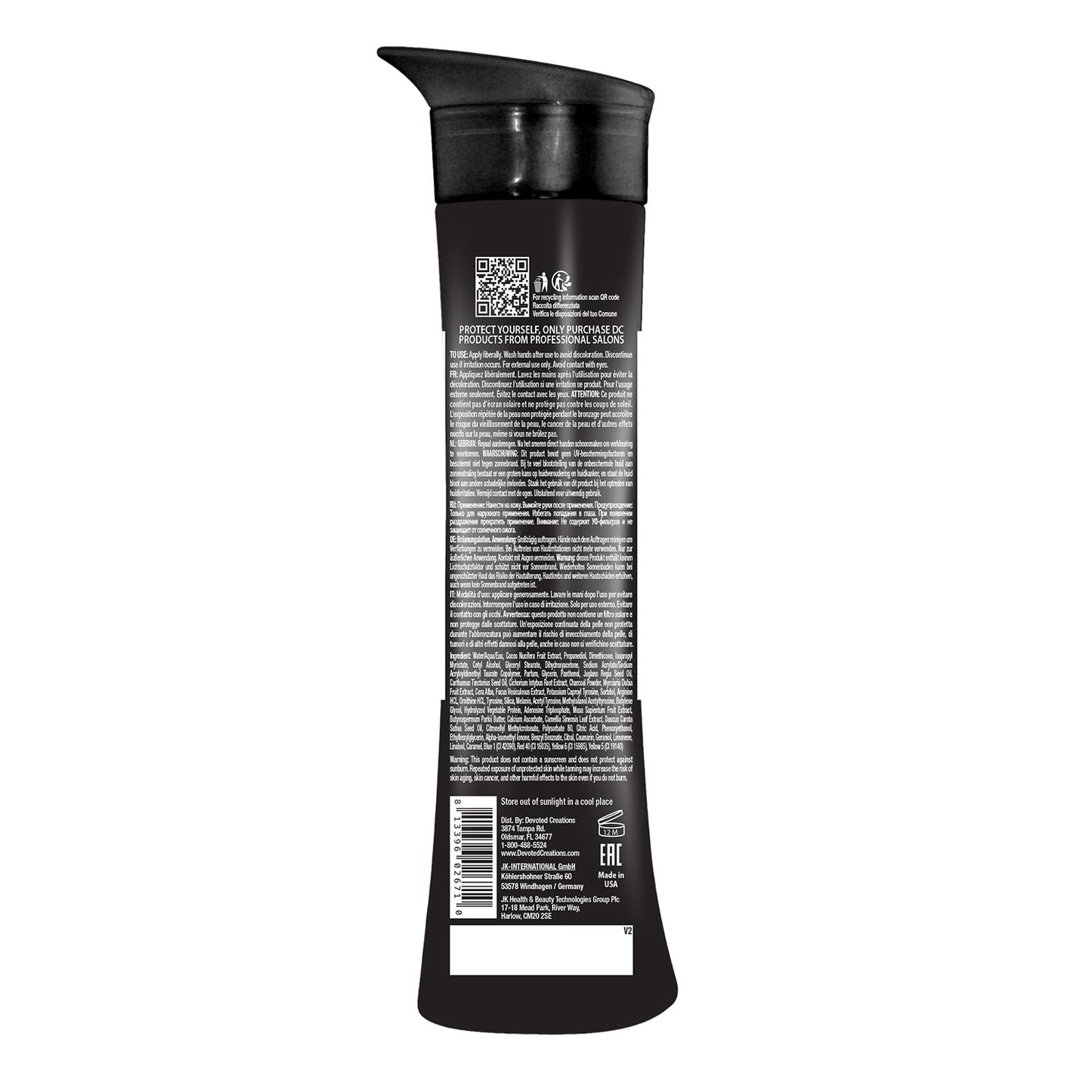 Devoted Creations All Black Everything – Extreme Dark Bronzer Tanning Lotion