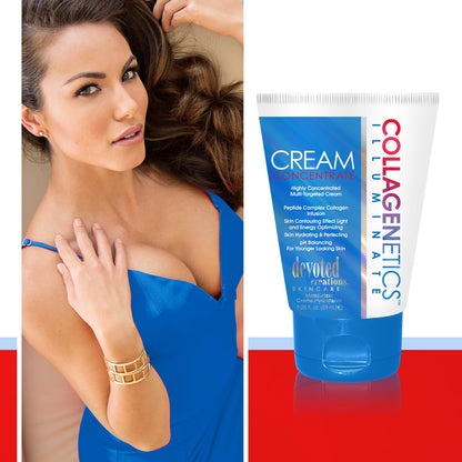 Devoted Creations Collagenetics Illuminate Cream Concentrate 3oz – Hydration, pH Balanced, Multi-Targeted Skin Perfection