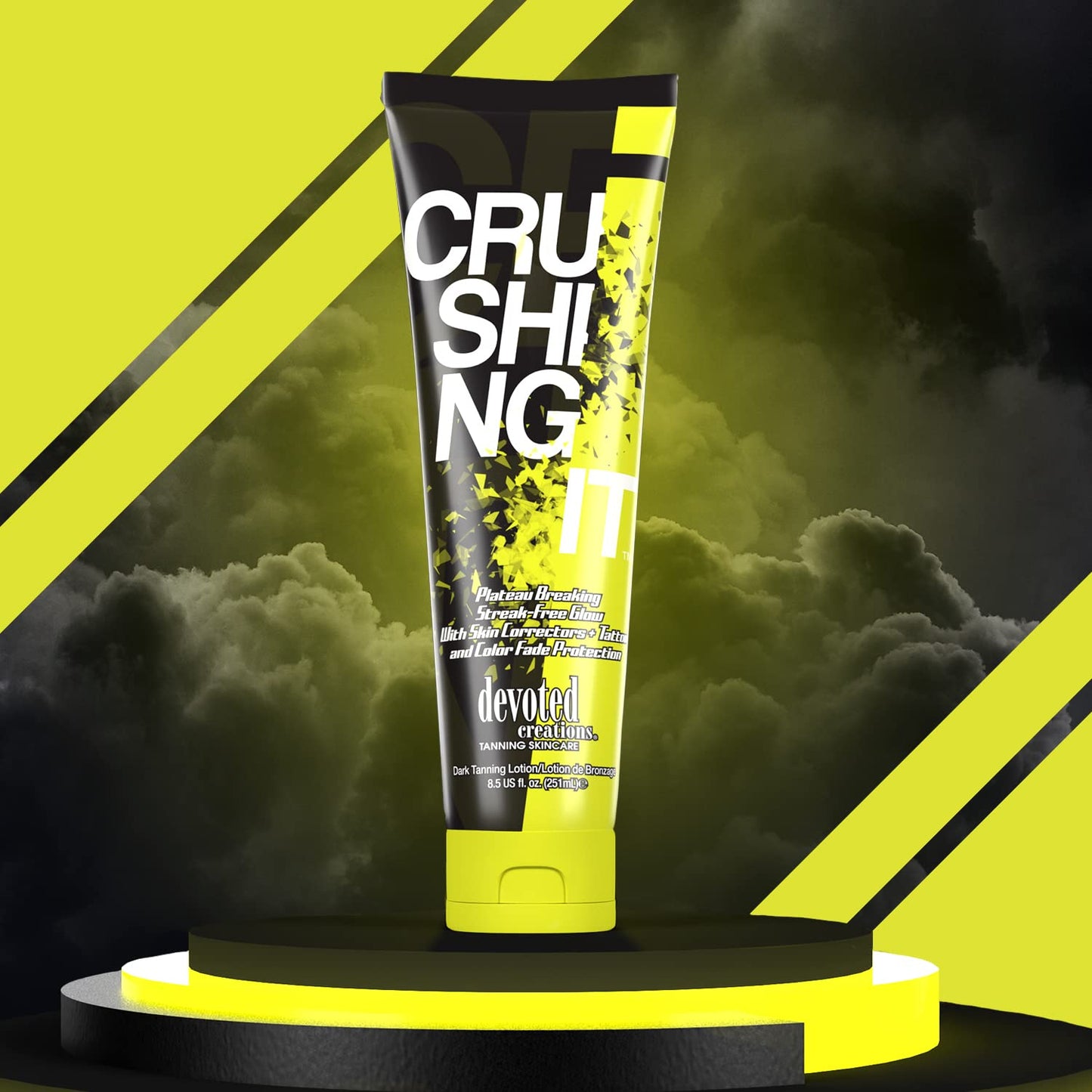 Devoted Creations Crushing It Dark Tanning Lotion 8.5 oz – DHA Free + Natural Bronzers