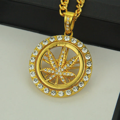 Maple Leaf Turntable Chain Necklace