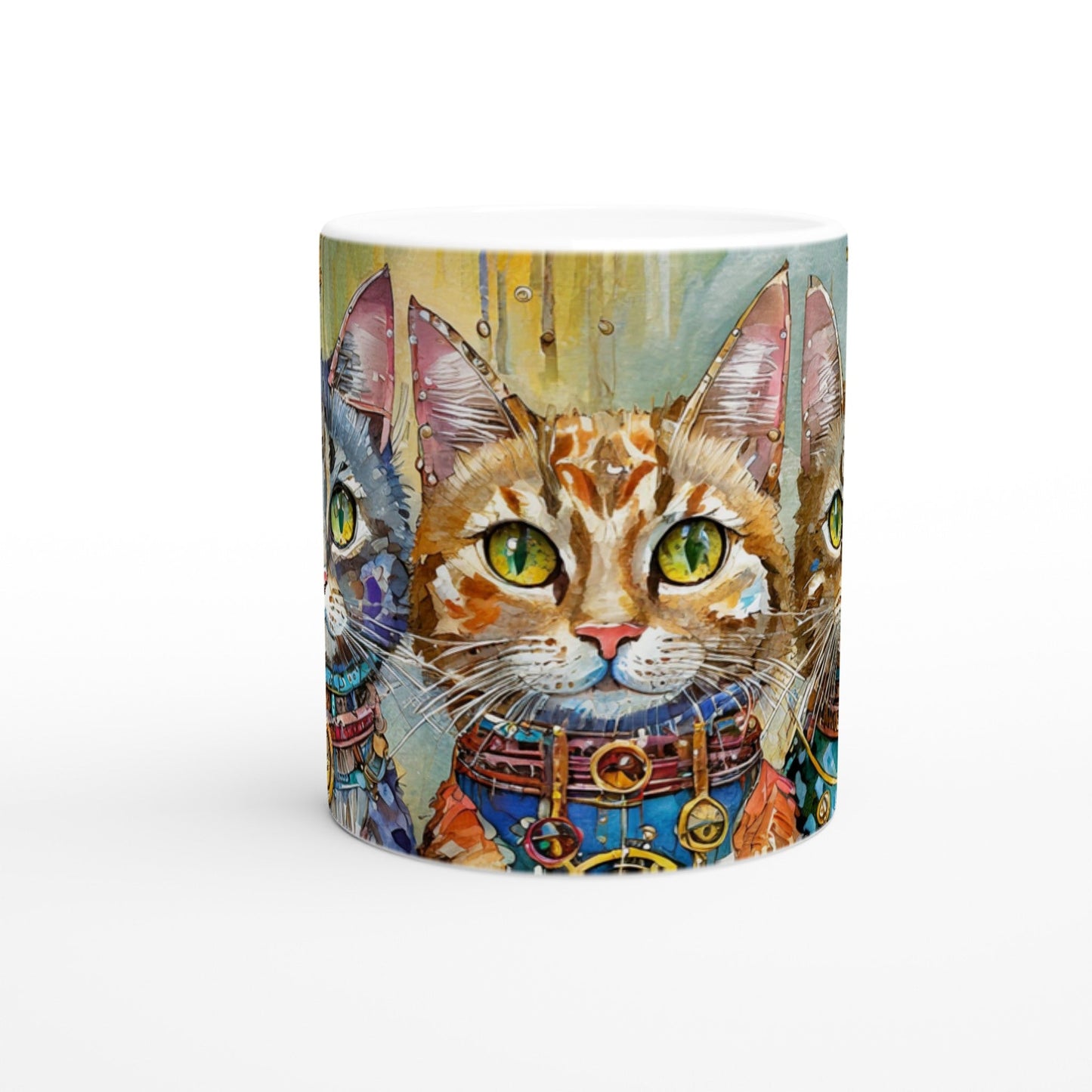 🐾 Cat Lovers Ceramic Mug – Glossy 11oz Coffee & Tea Cup