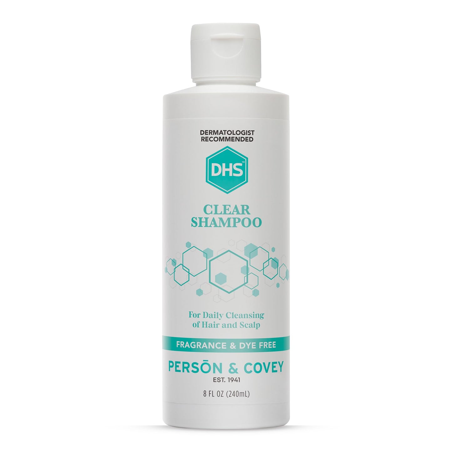DHS Clear Shampoo – Fragrance-Free, Irritant-Free for Sensitive Scalp (8 oz)