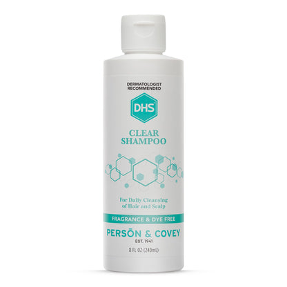 DHS Clear Shampoo – Fragrance-Free, Irritant-Free for Sensitive Scalp (8 oz)