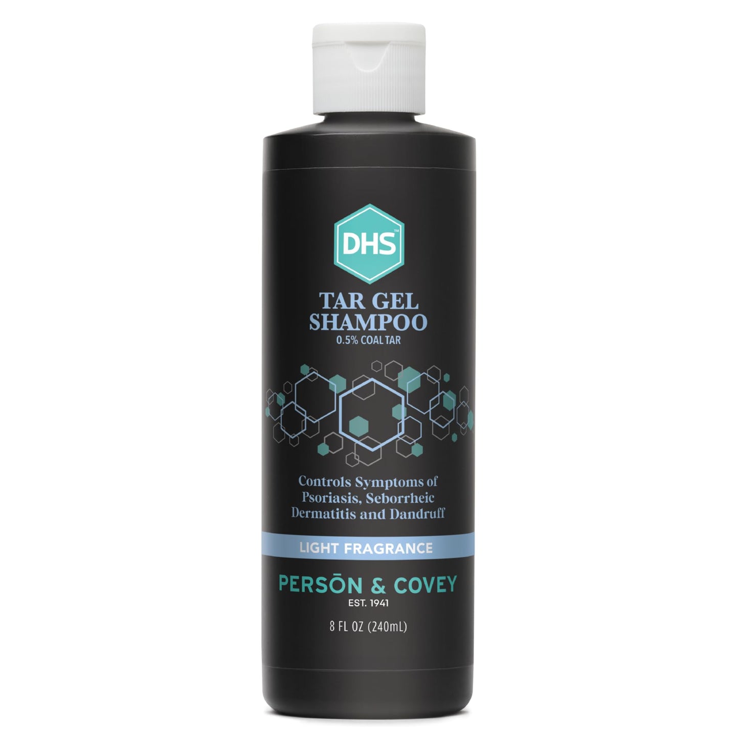 DHS Person & Covey T Gel Shampoo – Anti Dandruff & Psoriasis Care | Refined Coal Tar Gel | Deep Cleansing 8 Fl Oz