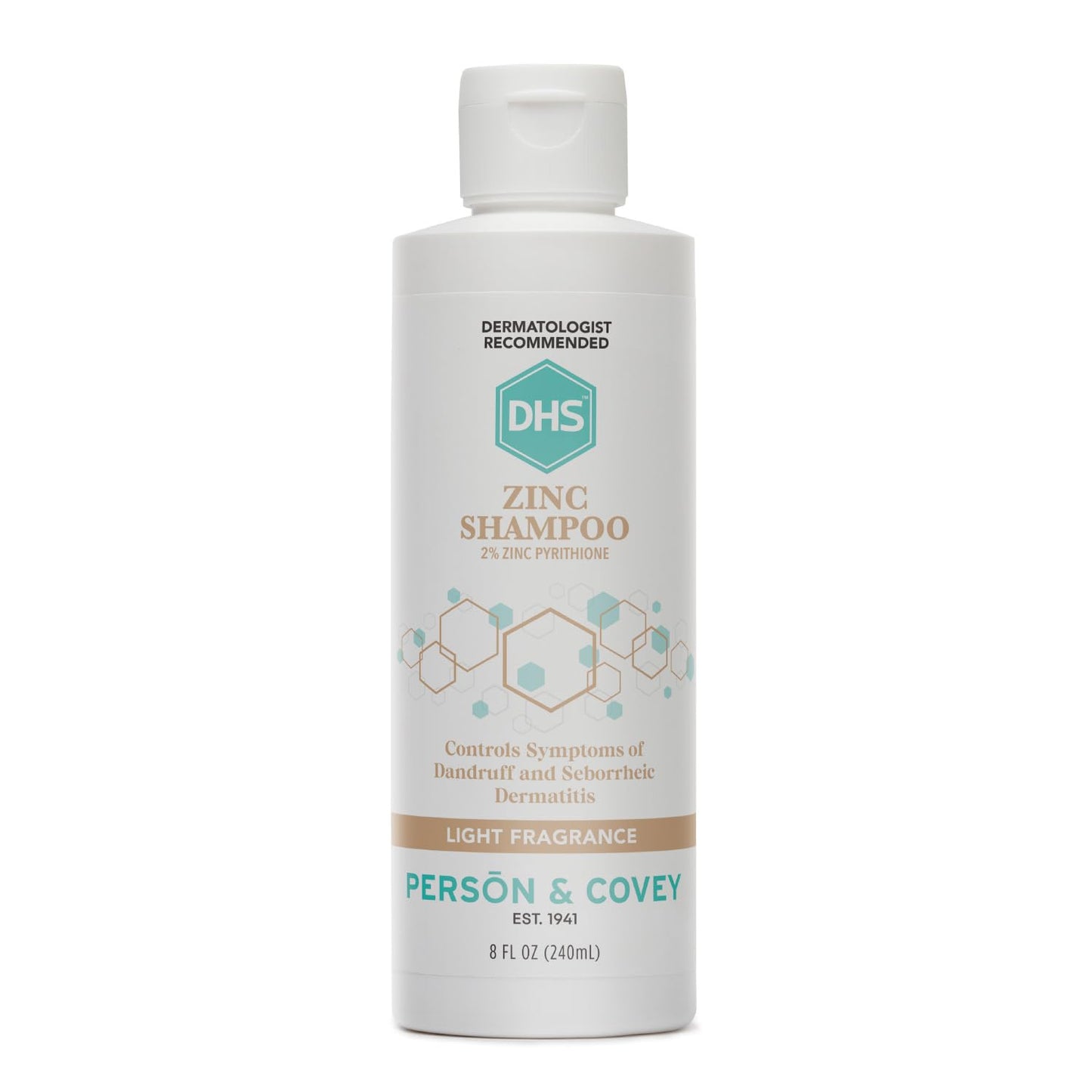 DHS Zinc Shampoo – Dandruff Relief with 2% Zinc Pyrithione | 8 oz
