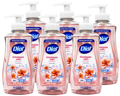 Dial Himalayan Pink Salt & Water Lily Hand Soap with Moisturizer – 7.5 oz, Pack of 6