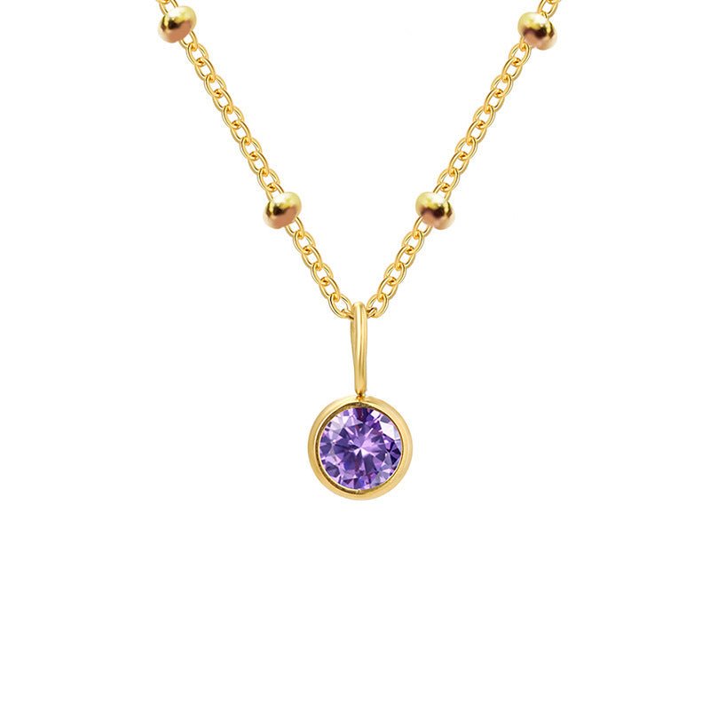 Diamond Birthstone Necklace