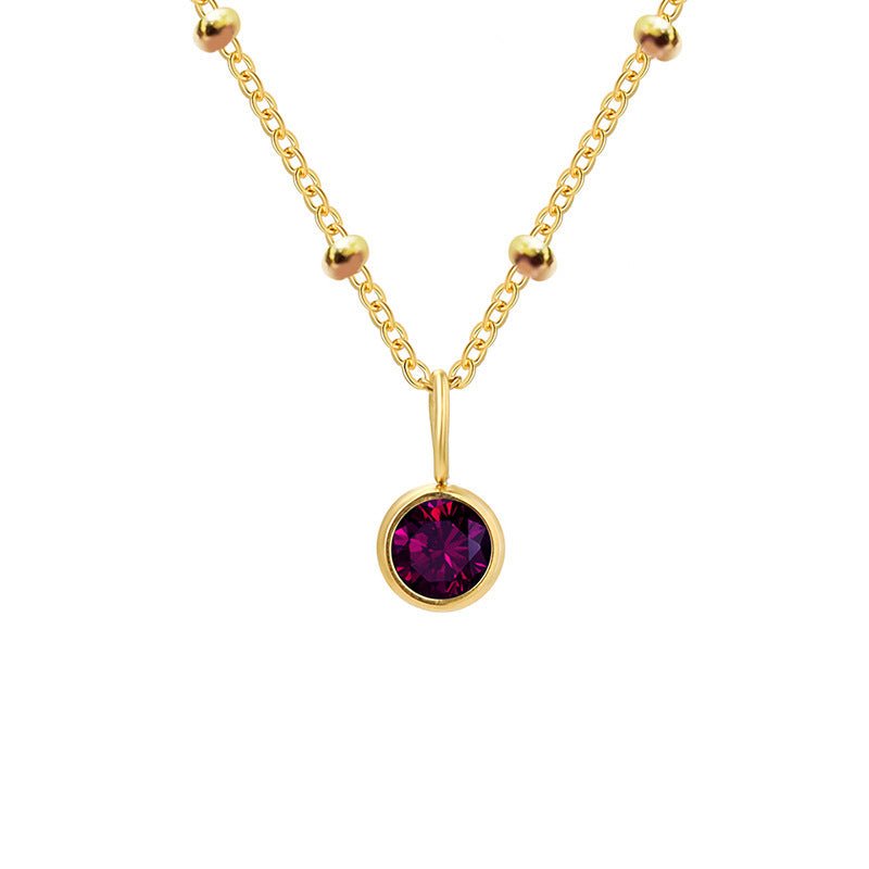 Diamond Birthstone Necklace