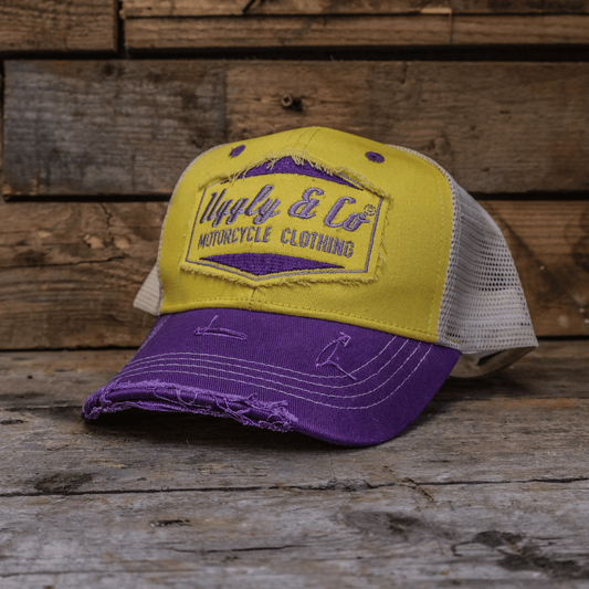 Yellow & Purple Diamond Cap