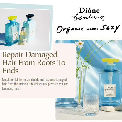 Diane Bonheur Moist Diane Hydrating Shampoo – Blue Jasmine, 16.9 oz / 500 mL, Sulfate & Silicone Free