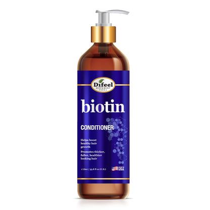 Difeel Elevated Biotin Conditioner for Hair Growth - 33.8 oz | Paraben Free & Color Safe