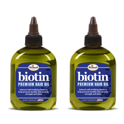 Difeel Premium Biotin Hair Oil 7.1 oz (Pack of 2) – ProGrowth Fortified