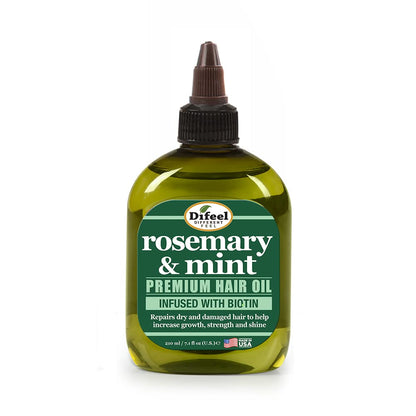 Difeel Rosemary & Mint Premium Hair Oil with Biotin – 7.1 oz (Pack of 2) – Made in USA