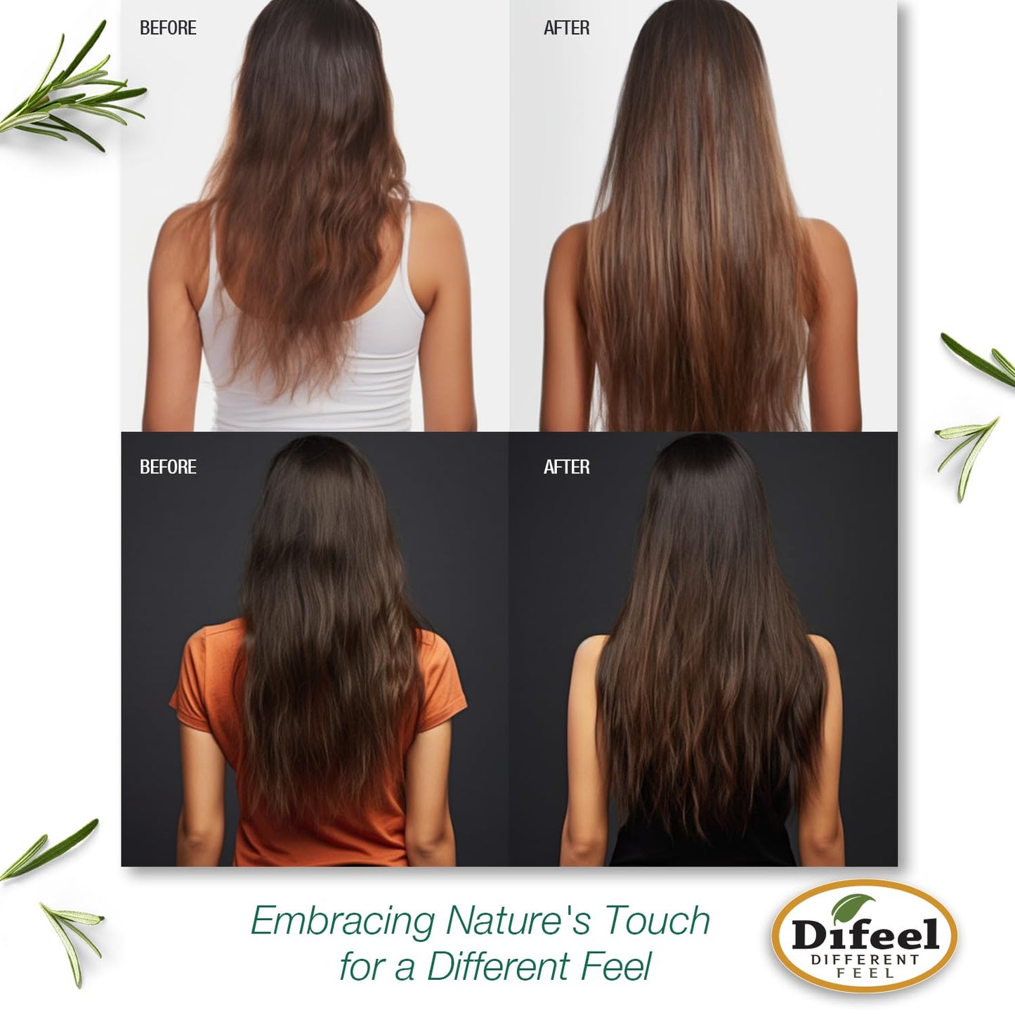 Difeel Rosemary & Mint Follicle Boost Scalp Serum 4 oz – Strengthen & Invigorate Hair