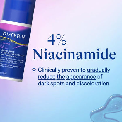 Differin Dark Spot Correcting Serum — 4% Niacinamide for Acne-Prone Skin
