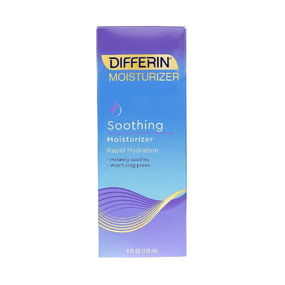 Differin Soothing Moisturizer – Gentle, Fragrance-Free Hydration for Sensitive Skin (4 oz)