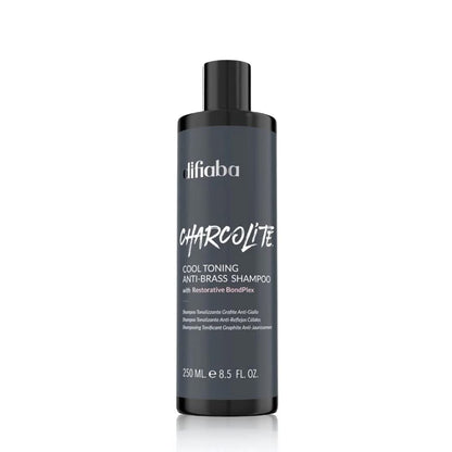 Difiaba Charcolite Cool Toning Duo — Activated Charcoal & BondPlex | Neutralizes Brass, Strengthens Hair (2 x 8.5 oz)
