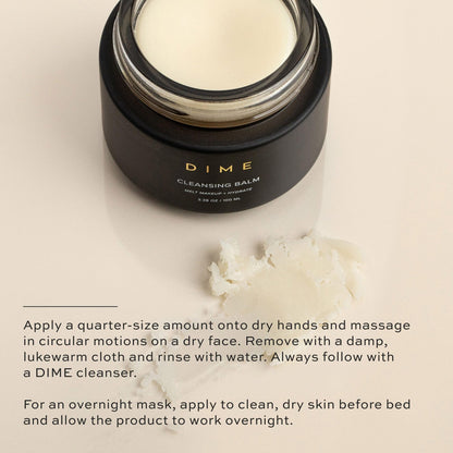 DIME Beauty Cleansing Balm – Makeup Remover, Hydrating Cleanser with Squalane | 3.38 oz
