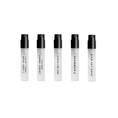 DIME Beauty Perfume Sampler — Hypoallergenic, Clean Fragrances for Women (Set of 5, 2 ml)