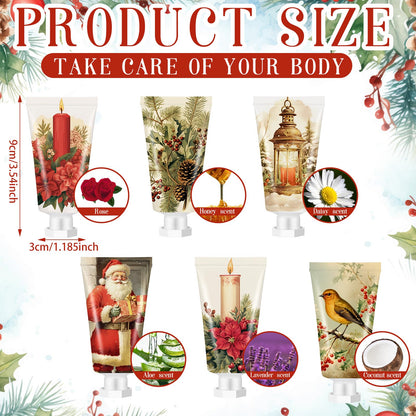 Dimsile 72-Pcs Christmas Hand Cream Set – 6 Fragrances Mini Travel-Size Lotions