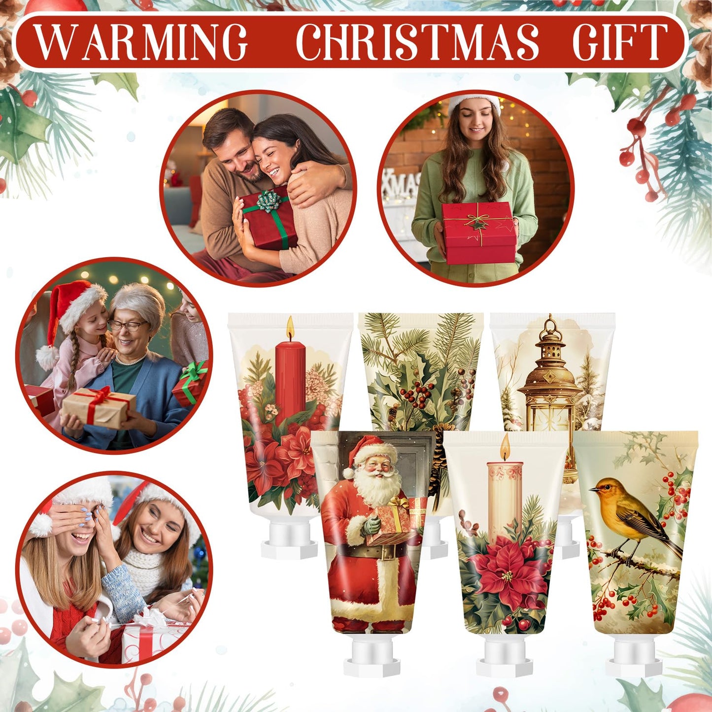 Dimsile 36-Piece Christmas Hand Cream Gift Set — Travel-Size Moisturizers
