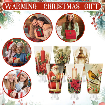 Dimsile 48-Piece Christmas Hand Cream Gift Set – 6 Fragrances, Travel-Size Moisturizers