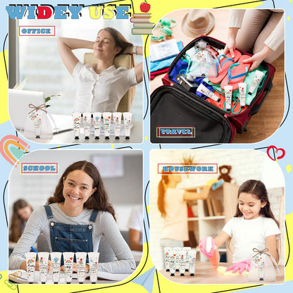 Dimsile 48-Set Teacher Appreciation Hand Cream Gift Set – Travel-Size Moisturizing Lotion with Cards & Organza Bags