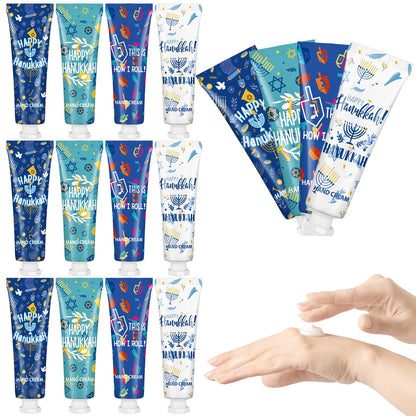 Dimsile 12-Piece Jewish Themed Hand Cream Gift Set – Travel-Size Bulk Party Favors