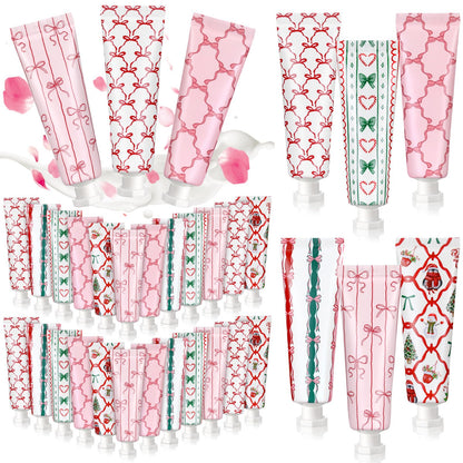 Dimsile 48 Pink Bow Hand Cream Gifts – Travel-Size Party Favors, Six Scents