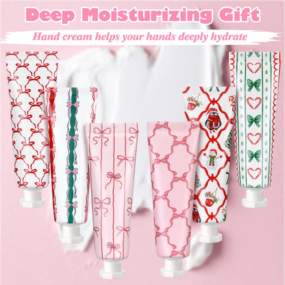 Dimsile 48 Pink Bow Hand Cream Gifts – Travel-Size Party Favors, Six Scents