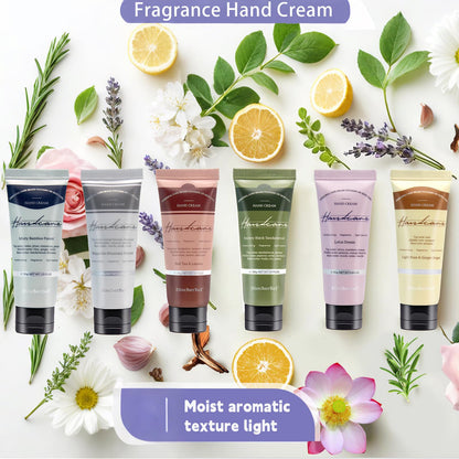 DincherBel 6-Pack Travel Size Hand Cream Set – 1oz Moisturizing Lotion with Misty Bamboo Forest Scent