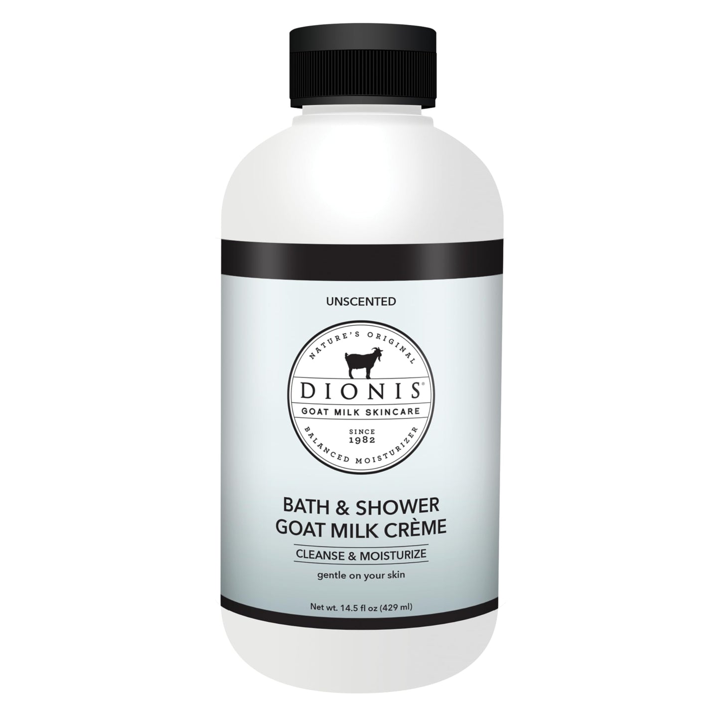 Dionis Goat Milk Bath Soap & Shower Crème Unscented 14.5oz – Fragrance-Free Hydration
