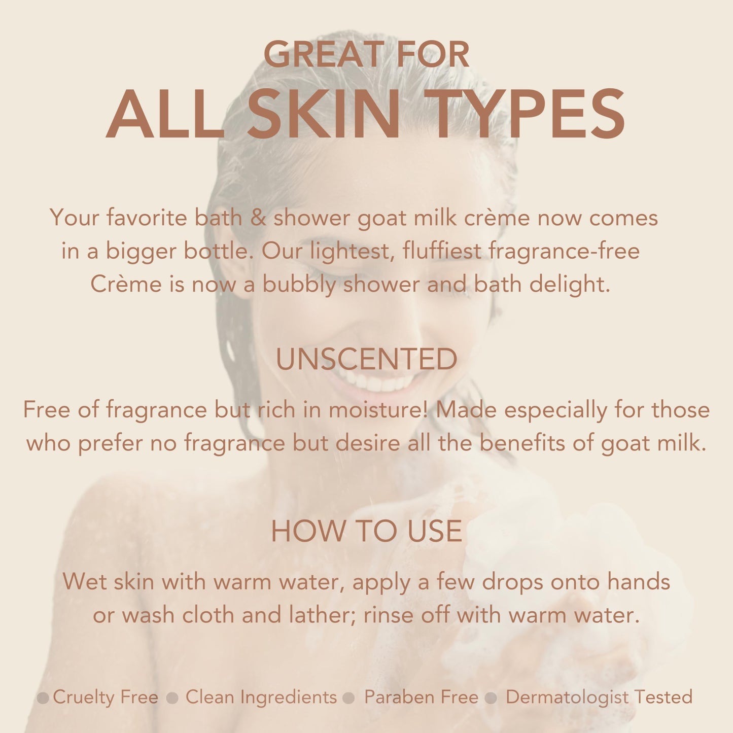 Dionis Goat Milk Bath Soap & Shower Crème Unscented 14.5oz – Fragrance-Free Hydration