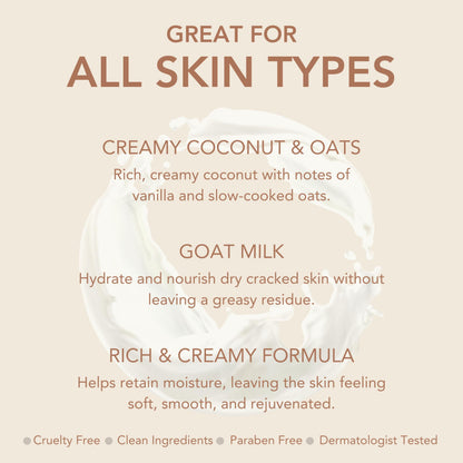Dionis Goat Milk Body Lotion Coconut & Oats – 8.5 oz