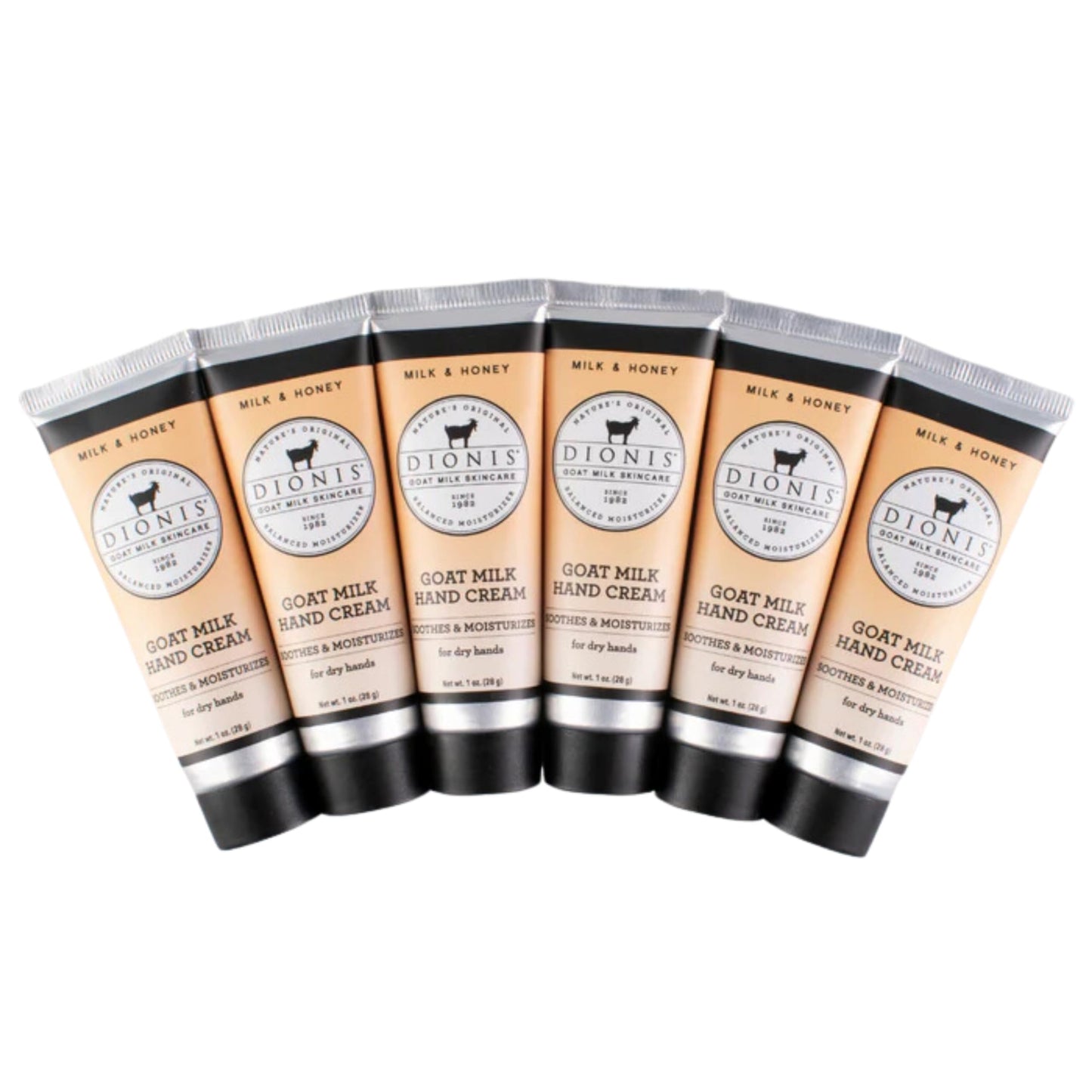 Dionis Goat Milk Hand Cream Milk & Honey 1oz — Pack of 6