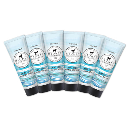 Dionis Goat Milk Hand Cream Ocean Mist — 1oz (Pack of 6) | Non-Greasy Hydration