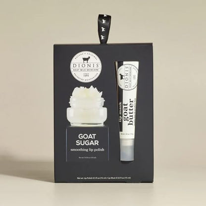 Dionis Goat Milk Lip Polish & Butter Lip Mask Duo – Pack of 2 | Lip Care Set