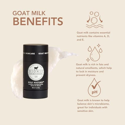 Dionis Goat Milk Sole Soother Body Balm 1oz — Deep Moisture for Dry Feet & Elbows