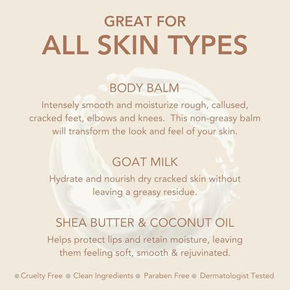 Dionis Goat Milk Sole Soother Body Balm 1oz — Deep Moisture for Dry Feet & Elbows