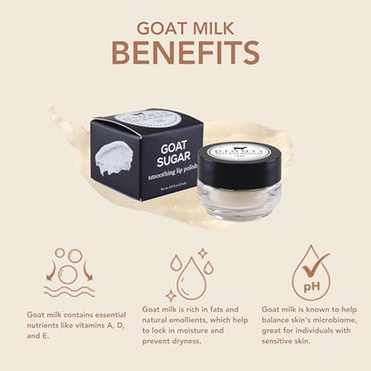 Dionis Goat Milk Sugar Lip Polish 0.5oz – Gentle Exfoliant & Hydration