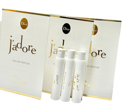 Dior J'adore Sample Set — 3 x 1.2 ml Travel-Size Fragrance Vials