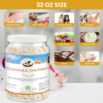 Dirty Treasures Colloidal Oatmeal Bath – Fragrance-Free, Baby-Safe (2 lb)