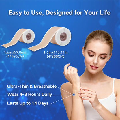 Discoliner Silicone Scar Sheets – Reusable Scar Tape (3M) for Surgical, C-Section, Acne & Burn Scars