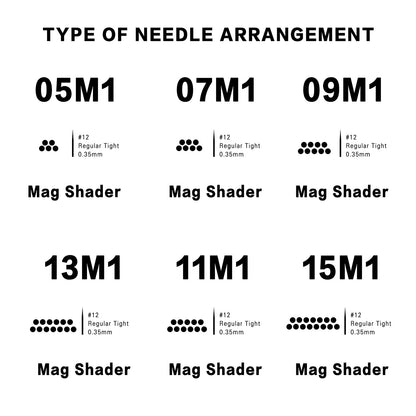 DISCOVER DEVICE Tattoo Needle Cartridges – 20pcs Disposable with Safety Membrane (1213M1-20PCS)