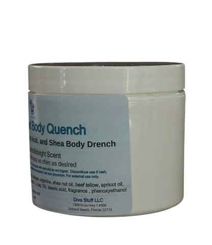 Diva Stuff Advanced Body Quench – Mermaid at Midnight Scent, Hyaluronic Acid & Beef Tallow, 4 oz