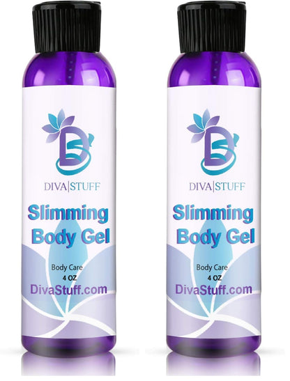 Diva Stuff Slimming Gel Cream for Waist & Thigh Trainers - 4 oz x 2