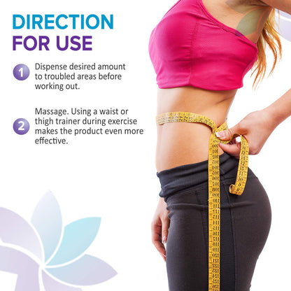Diva Stuff Slimming Gel Cream for Waist & Thigh Trainers - 4 oz x 2