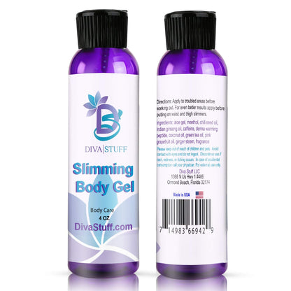 Diva Stuff Slimming Gel Cream for Waist & Thigh Trainers - 4 oz x 2